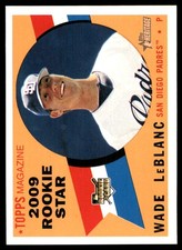 Wade LeBlanc 2009 Topps Heritage #141 Padres MLB READ FREE SHIPPING AutographDen
