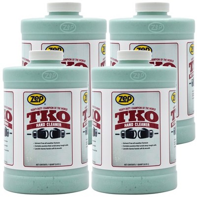 Zep TKO Hand Cleaner - 32 Oz (Pack of 4) - For Use with D-1000 Dispensers - The