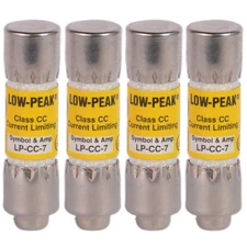 (4 Pack) Bussman Low-Peak LP-CC-7 Current Limiting Fuse Class CC 600VAC 7A