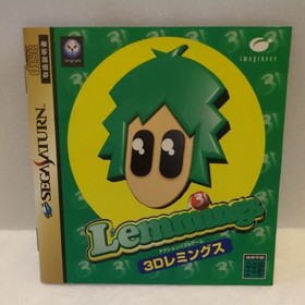 3D Lemmings Sega Saturn Software 3DLEMMINGS Action Puzzle Game SS SEGASATURN