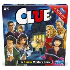 Clue Board Game Classic Mystery Game with Activity Sheet, Family Game Night