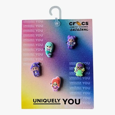 Crocs Jibbitz Magic Girlies 5Pk Shoe Charms Fantasy Characters Mermaid Princess