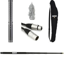 Rode NTG1 Shotgun Condenser Microphone Boompole Bundle
