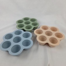 3 Pack Baby Food Freezer Tray, Silicone Baby Food Storage w/o Lids