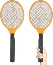 Electric Fly Swatter Handheld Bug Zapper - Indoor Outdoor Zapping Racket for Pes