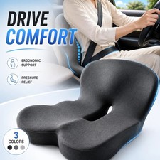 Memory Foam Seat Cushion Lumbar Support Ergonomic Back Support for Office Car