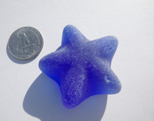 Sea Glass, Cobalt Blue Star Fish