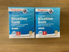 2 Nicotine Gum 4mg Sugar Free Original Flavor - 110 Pieces Compare To Nicorette