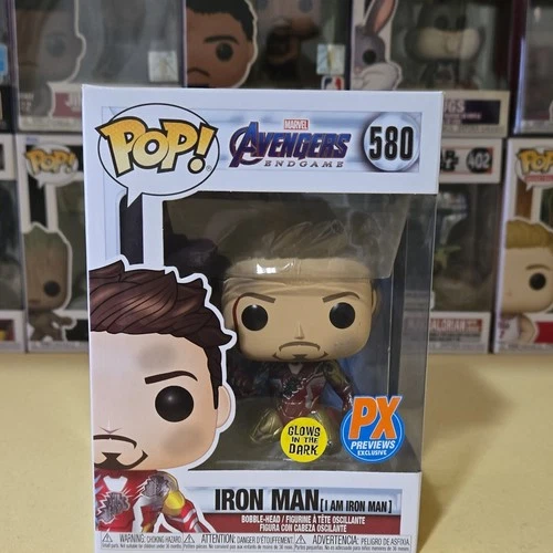 Funko Pop! Vinyl Marvel Iron Man #580 PX Previews Exclusive Glows Bobblehead