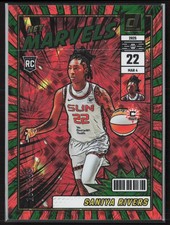 2025 Donruss WNBA #5 Saniya Rivers Net Marvels Green Fireworks #/399