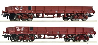 ROCO set 2x flat cars, SNCF ep III - HO 1/87 - ROCO 6600224
