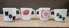 Vintage Milkglass Coffee Mugs (Set Of 4).