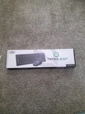 New USB Wired Computer Keyboard  Mouse Combo Black Open Box