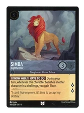 The First Chapter Foil Simba #190/204 Uncommon
