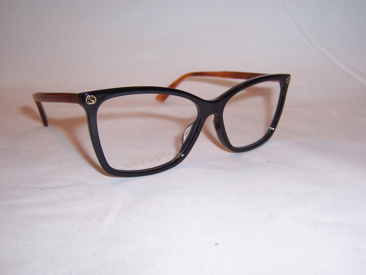 メガネ GUCCI SS25 Gucci - GG1832O - 003 (GG1832O 003) NEW GUCCI EYEGLASSES GG 0025O 003 BLACK HAVANA 56mm RX