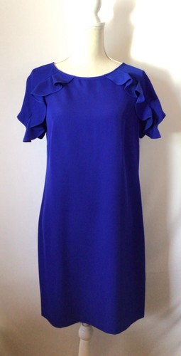 Neues Donna Karan Etuikleid mit Rüschen  - Bild 1 von 11