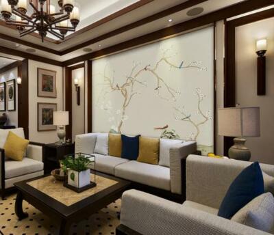 3D Flower Bird Branch 23540NA Wallpaper Wall Murals Removable Wallpaper Fay
