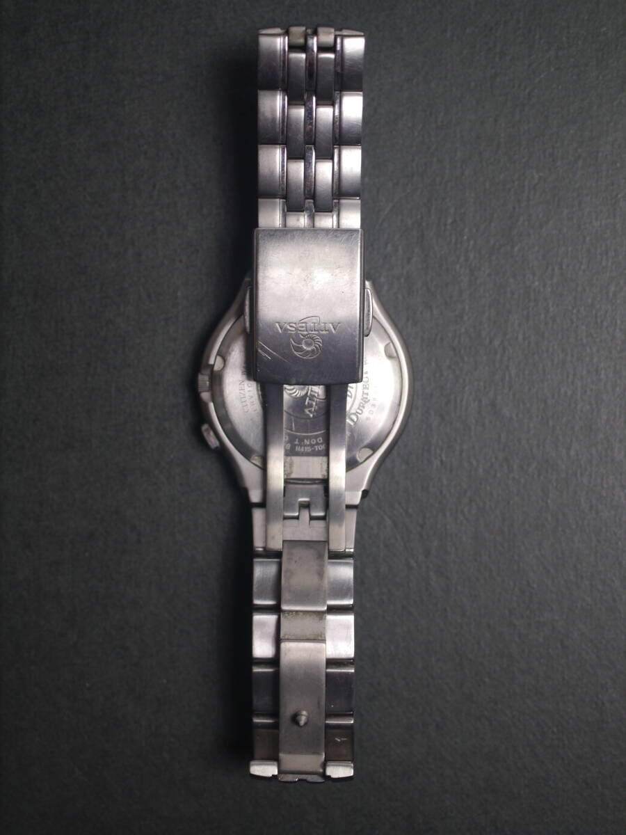 CITIZEN ATTESA Eco-Drive 3-hand Date Genuine Band Titanium