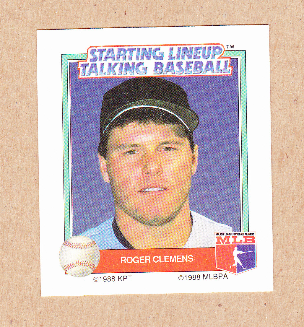 Roger Clemens 1988 Starting Lineup Talking Baseball cardBoston Red Sox