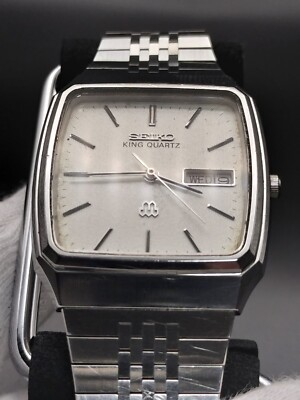 SEIKO キングツインクォーツ 9443-5020 スクエア シルバー 稼働品 SEIKO キングツインクォーツ 9443-5020 スクエア シルバー 稼働品