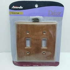 Amerelle Elumina American Tack & Hardware Solid Oak Wallplate CC4007TT