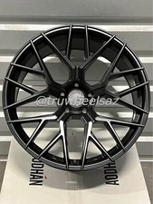 New Set of (4) Aodhan AFF9 20x9 5x114.3 +30 Matte Black Wheel Flow Forged