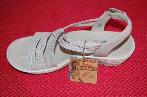 NEW IN BOX! Skechers Sandals Reggae Cup Oh, Snap! Vegan, Machine Washable Size 7 - Picture 4 of 8