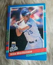 1991 Donruss Baseball Card #313 Mike Macfarlane - Kansas City Royals 