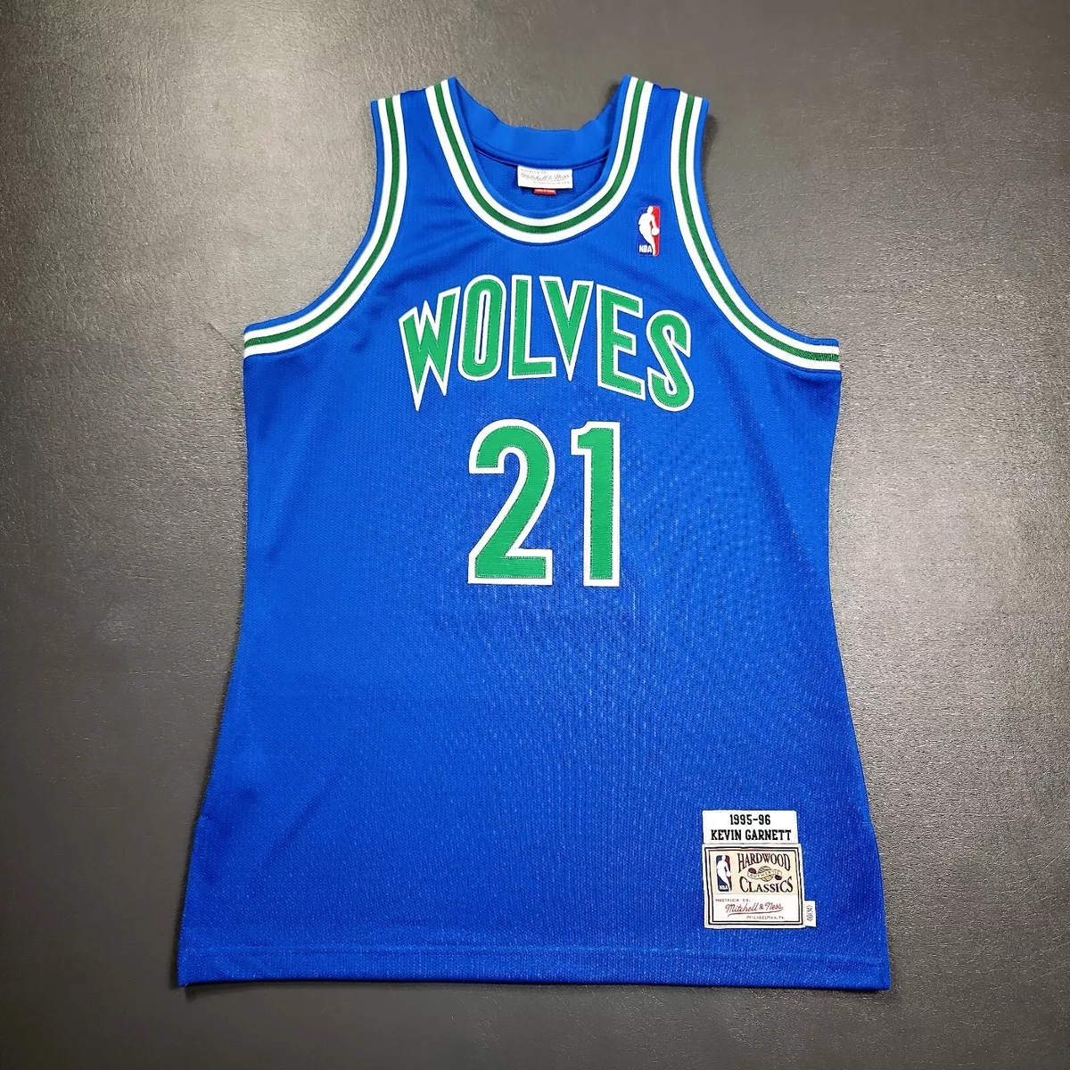 Mitchell & Ness, Shirts, Mitchell Ness Kevin Garnett Minnesota Timberwolves  Jersey 9596 Hwc Size Med