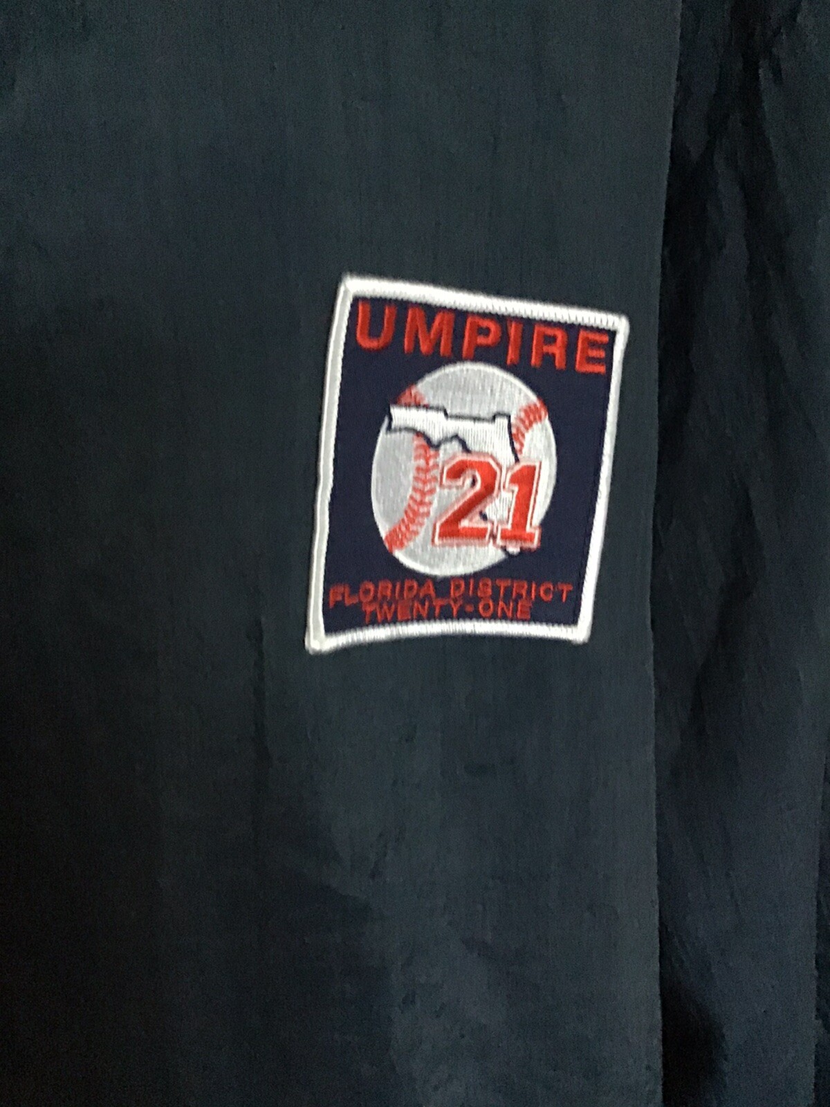Honig’s Whistle Stop Baseball Umpire Nylon Jacket Florida District 21