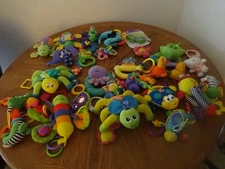 BABY CLIP-ON TOYS AND TEETHERS-KIDS II/SASSY/LAMZE/F.P./INFANTINO+-YOU CHOOSE