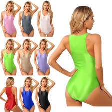 Women's Rompers Stretchy Jumpsuits Sleeveless Leotards Pool Bodysuit Club