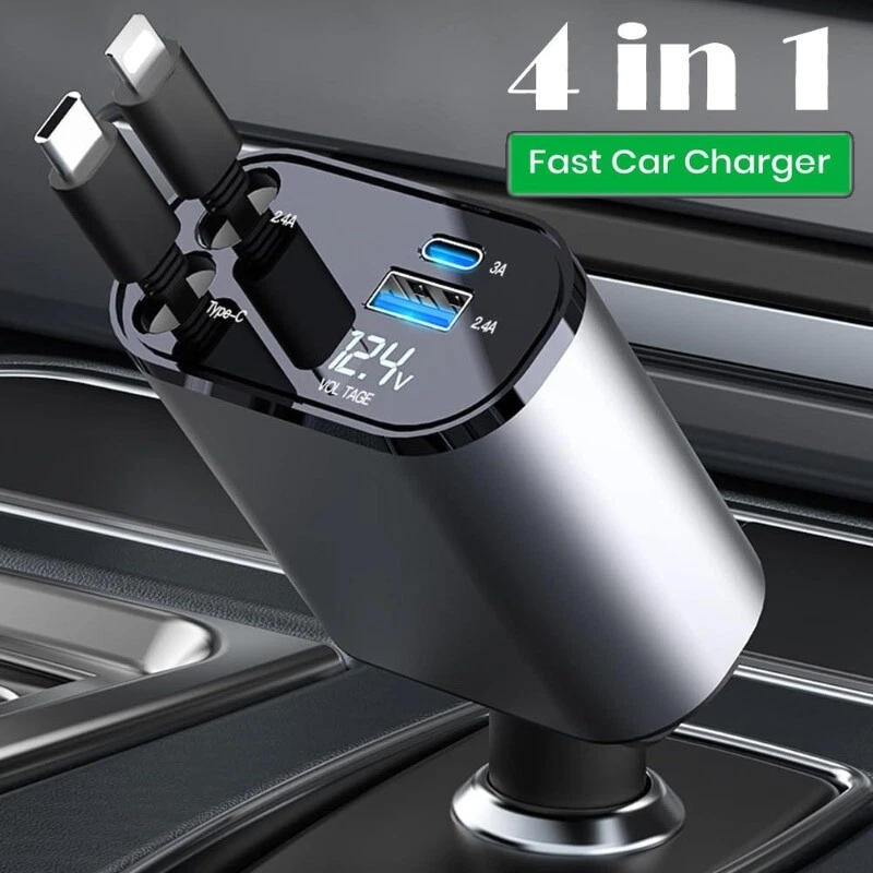 Dual Port USB-C Fast Charger for Cars