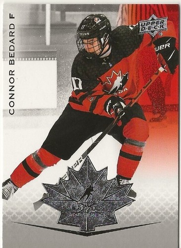 2021 TRUE ROOKIE 41 CONNOR BEDARD ROOKIE CARD TEAM CANADA JRS 1 