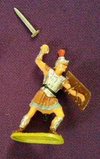 Elastolin Hausser Germany - Roman Soldier 1960s Vintage 40mm Painted Figure