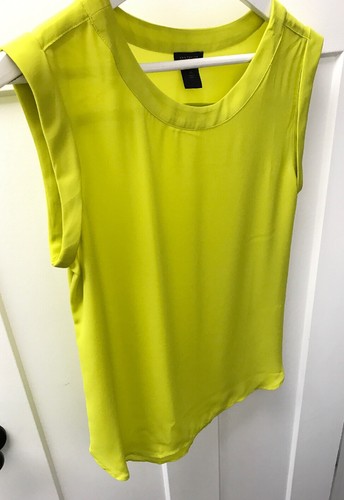 Ann Taylor Factory Women’s Sleeveless Tunic Blouse Yellow Green Size XS - Picture 10 of 10