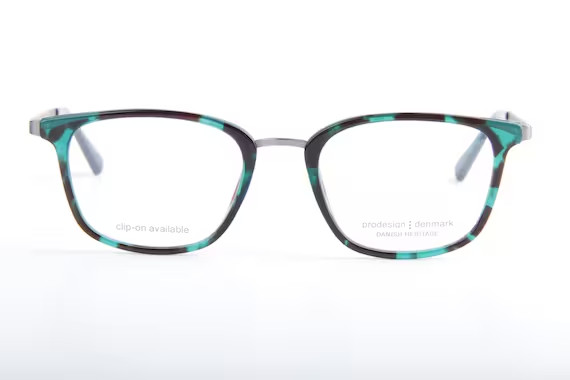 Lunettes écaille vert Prodesign Denmark pour le style de bureau