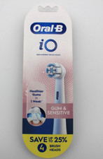Oral B iO Gum & Sensitive Repleasement Brush Heads 4 Count - Brand New