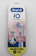 Oral B iO Gum & Sensitive Repleasement Brush Heads 4 Count - Brand New