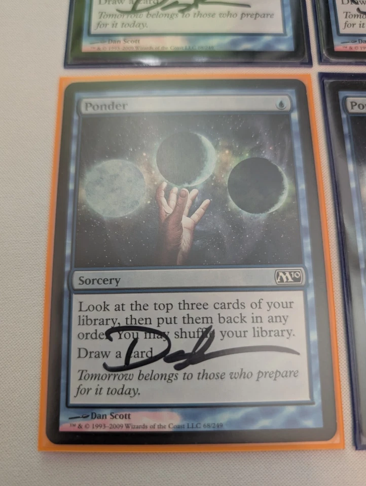 Ponder Core Set 2010 (M10) misprint and signed playset * 4 - Image 2 of 4