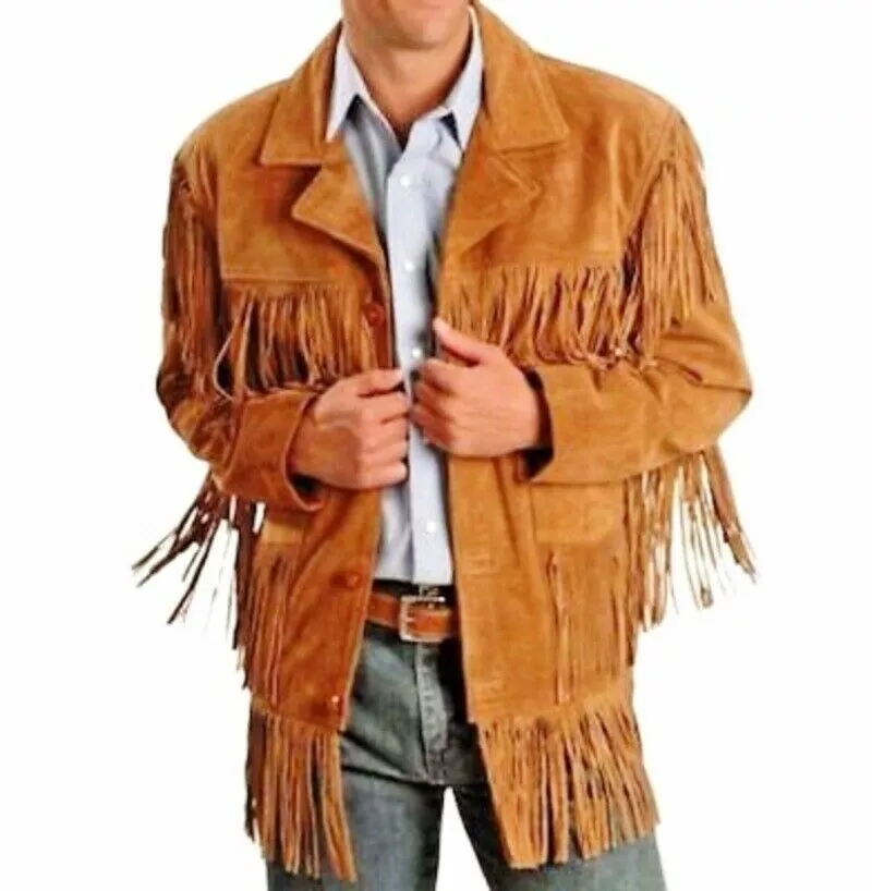 Buckskin jacket top without fringe