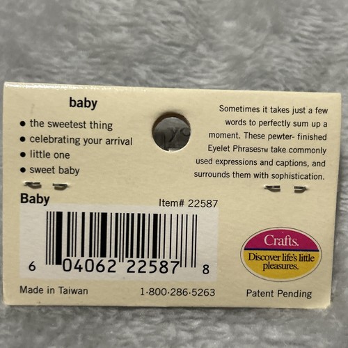 Scrapbook Lot Baby Religious Stickers Eyelet Phrases Lot#177 - Picture 17 of 17