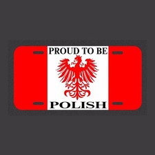 Proud To Be Polish Made In The USA Metal New car tag club Polska