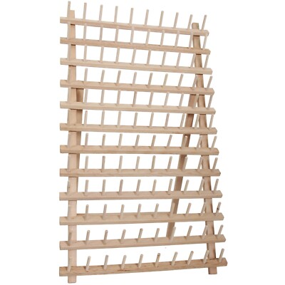 Threadart 120 Spool/Cone Wood Thread Rack - Sturdy Hardwood Fits Mini-King Cone