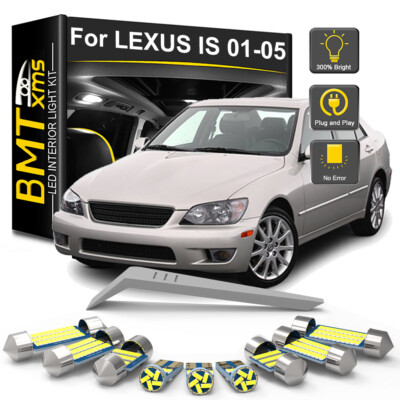 15x Interior LED Light Bulb White Trunk For Lexus IS300 2001-2005/2016-2023