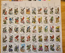 Scott #1953-2002 20¢ State Birds full Sheet of 50 Stamps Face Value $10.00