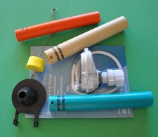 NuFlush Fill Valve, 3 overflow extension tubes & Flapper valve. call size needed