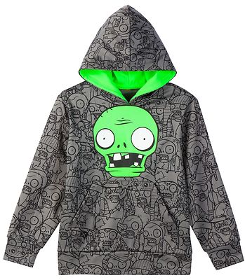Plants vs Zombies 2 Pullover Hoodie Size S M New Childs 6-7 8 sweatshirt