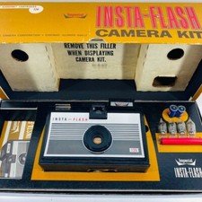 Vintage Imperial INSTA-FLASH Camera Kit w/Booklet Made in USA No Kodak Film