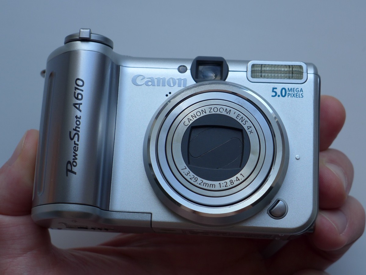 Canon PowerShot A610 5.0MP / CCD Digital Camera Silver | eBay